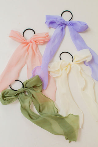Claire Bow Hair Tie - Bunny-ear Scrunchies - ANDI
