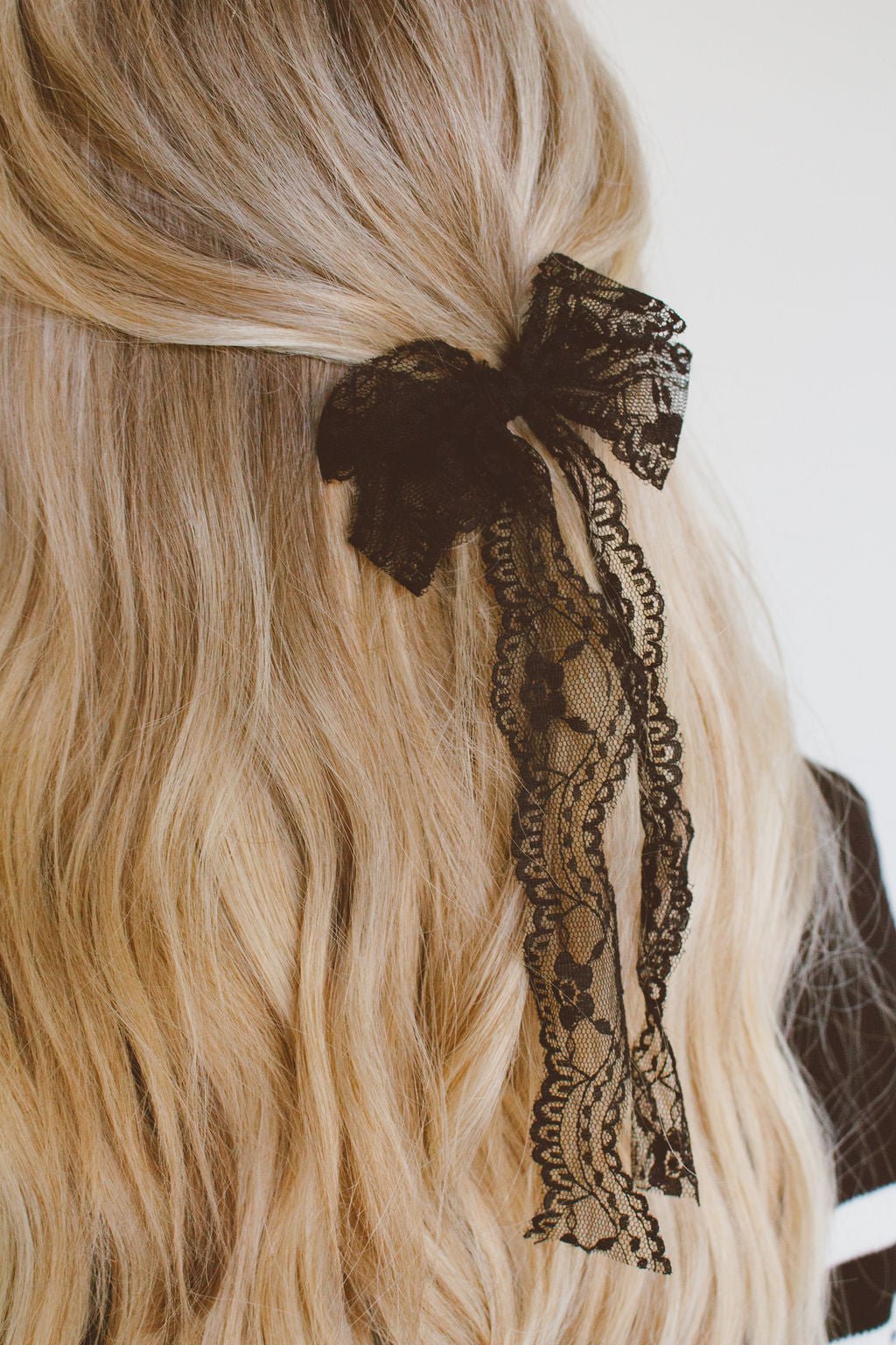 Corpse Bride Lace Bow Clip black lace bow ANDI