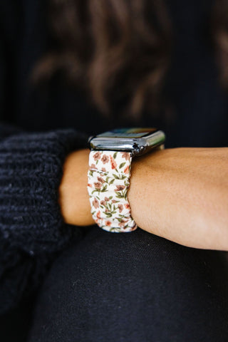 Fall Floral Scrunchie Band Compatible with Apple Watch - Apple Watch Bands - ANDI