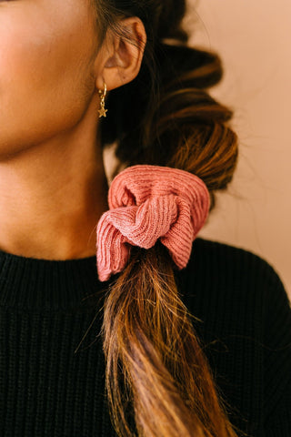 Oversized Rose Sweater Scrunchie - Bunny-ear Scrunchies - ANDI