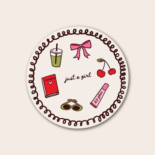 Just A Girl Sticker