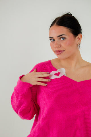 Flat Heart Claw Clip