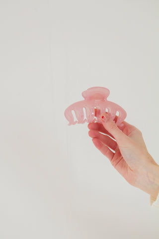 Pearly Pink Claw Clip