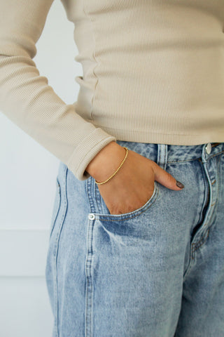 Gold Beaded Bracelet