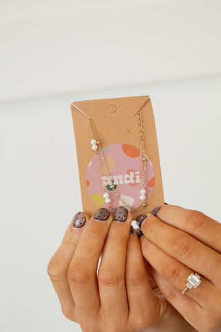 Gold & Pearl Chain Bracelet