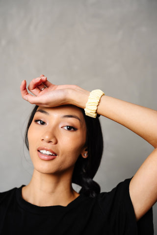 Butter Yellow Scrunchie Watch Band