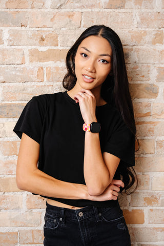 Bright Checkered Scrunchie Watch Band