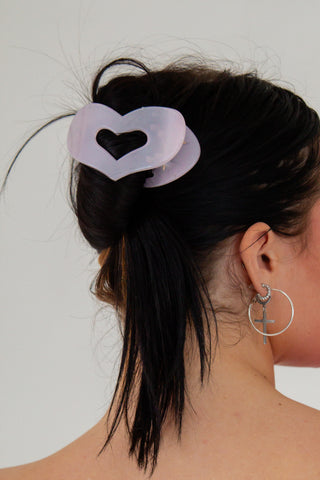 Flat Heart Claw Clip