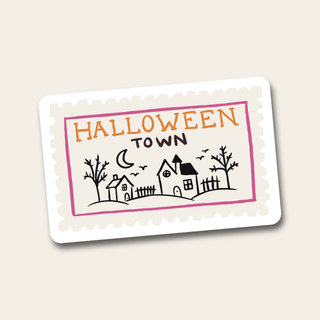 Halloween Town Stamp Sticker