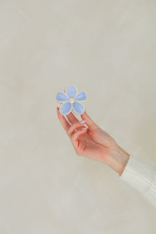 Baby Blue Flower Claw Clip