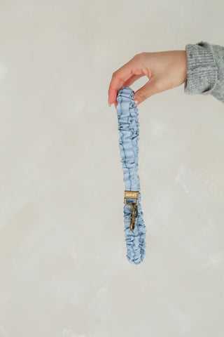 Blue Gingham Lanyard