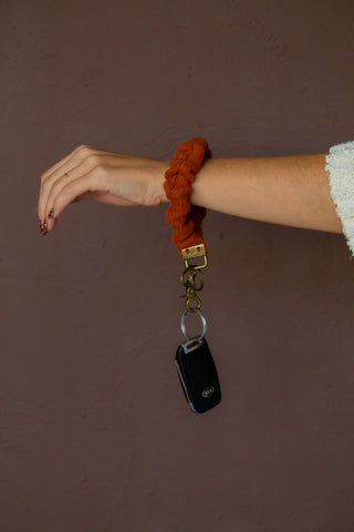 Cozy Rust Keychain