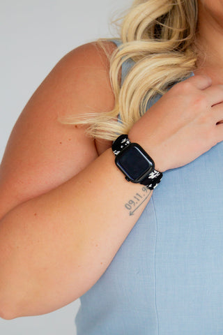 Onyx Floral Apple Watch Band