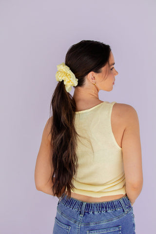 Light Yellow Jumbo Scrunchie