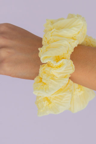 Light Yellow Jumbo Scrunchie