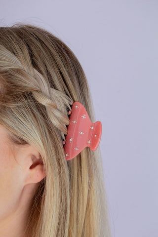 Small Crystal Claw Clip