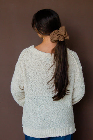 Mocha Jumbo Scrunchie