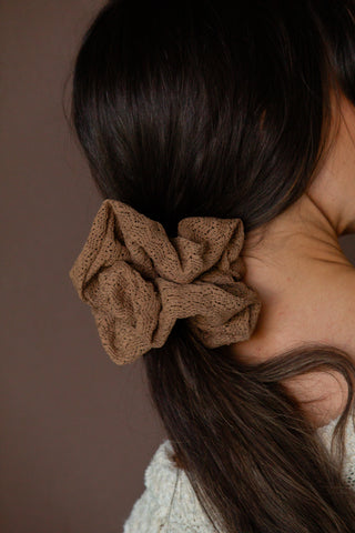 Mocha Jumbo Scrunchie