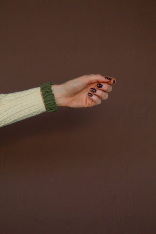 Hunter Green Scrunchie Watch Band