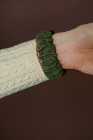 Hunter Green Scrunchie Watch Band