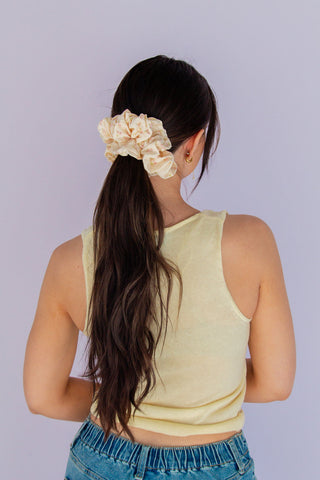 Pink Tulip Jumbo Scrunchie