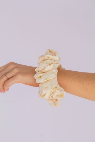 Pink Tulip Jumbo Scrunchie