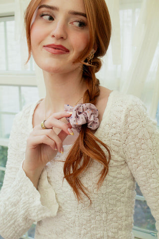 Plum Pop Oversized Scrunchie