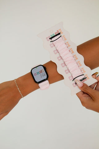 Dainty Pink Textured Apple Watch Band