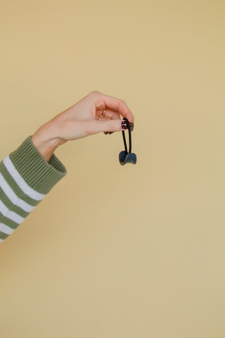Charcoal Ponytail Cuff
