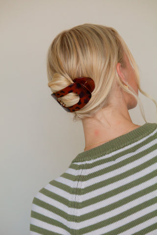 Circle Cutout Flat Claw Clip