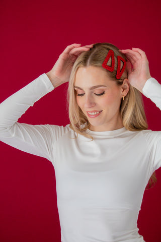 Red Triangle Snap Clips 2-Pack