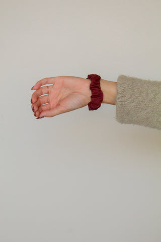 Crimson Scrunchie Watch Band
