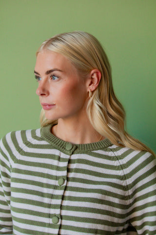 Big Crystal Link Hoops