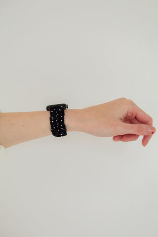 Black Polka Dot Apple Watch Band