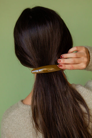 Long Oval Barrette