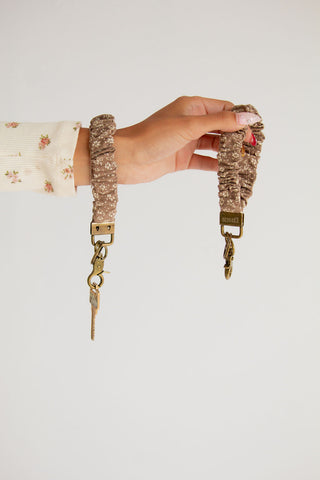 Neutral Floral Keychain