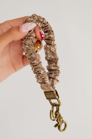 Neutral Floral Keychain