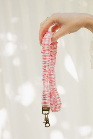 Carnation Gingham Lanyard