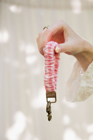 Carnation Gingham Keychain