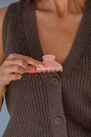 Small Crystal Claw Clip