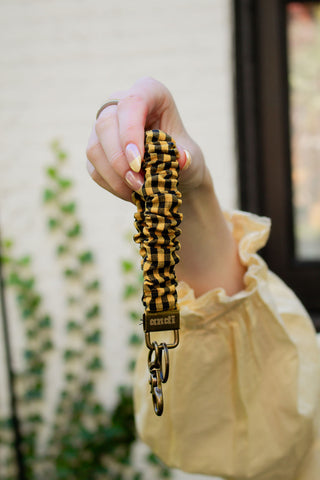 Honeybee Gingham Keychain