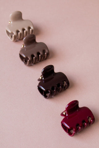 Mini Resin Rectangle Claw Clip