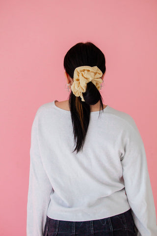 Buttercream Jumbo Scrunchie