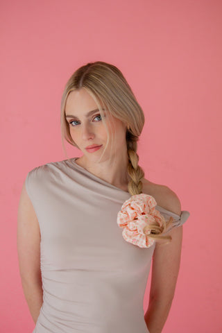 Valentine's Floral Jumbo Scrunchie