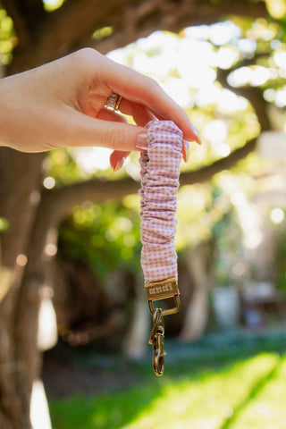 Wisteria Gingham Keychain