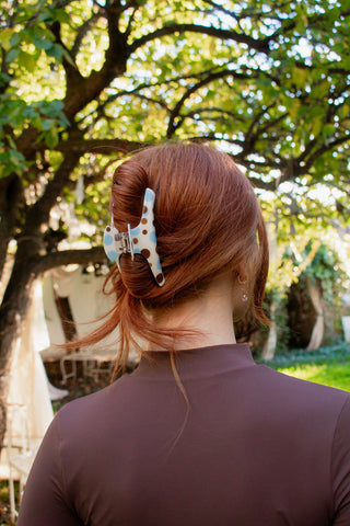 French Blue Claw Clip