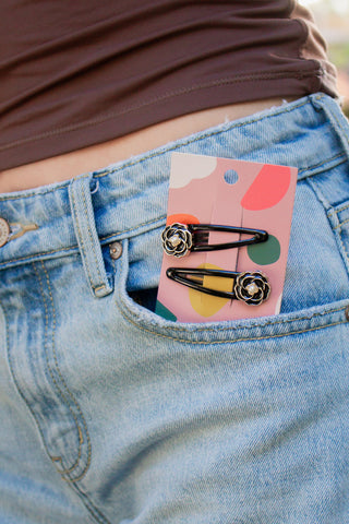 Ebony Rose Snap Clips 2-Pack