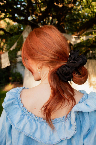 Nocturne Floral Jumbo Scrunchie