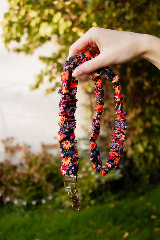 Groovy Bright Floral Lanyard