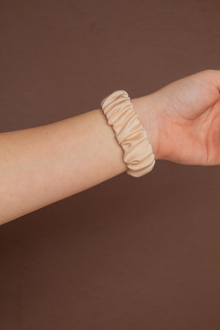 Oat Milk Luxe Scrunchie Band Compatible with Apple Watch